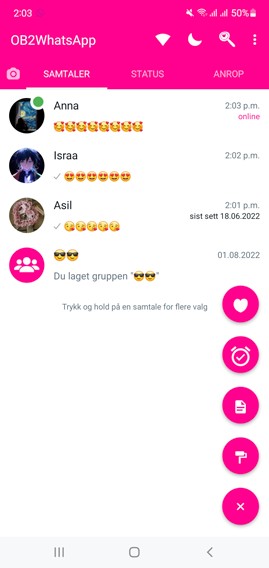 تحميل واتساب للبنات