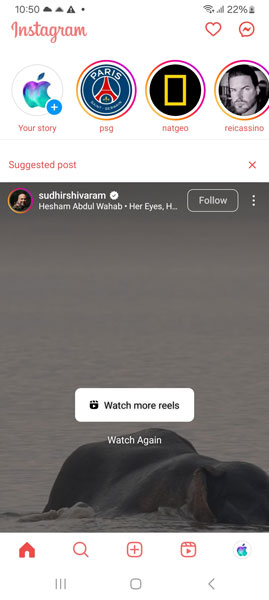 insta red