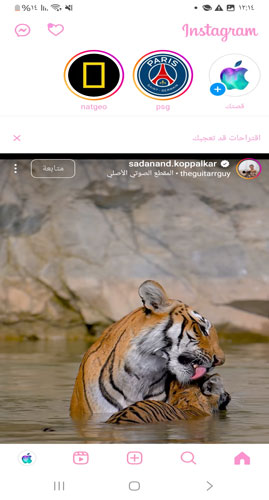 تحميل انستقرام المضيئ InsLight Pink-2