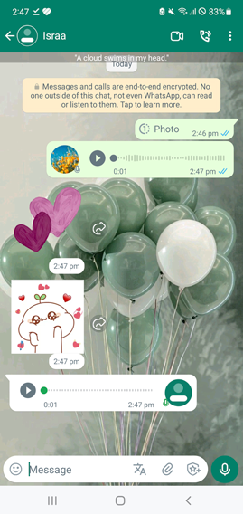 green whatsapp royal